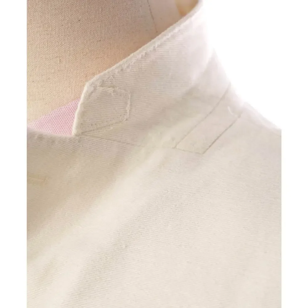 $1,095 ELEVENTY - LINEN/COTTON Patch White Pique Blazer - 36